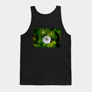 Blue Nigella Flower Tank Top